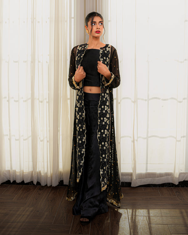 Black Silk Blouse