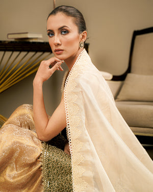 Net Masuri Applique Dupatta