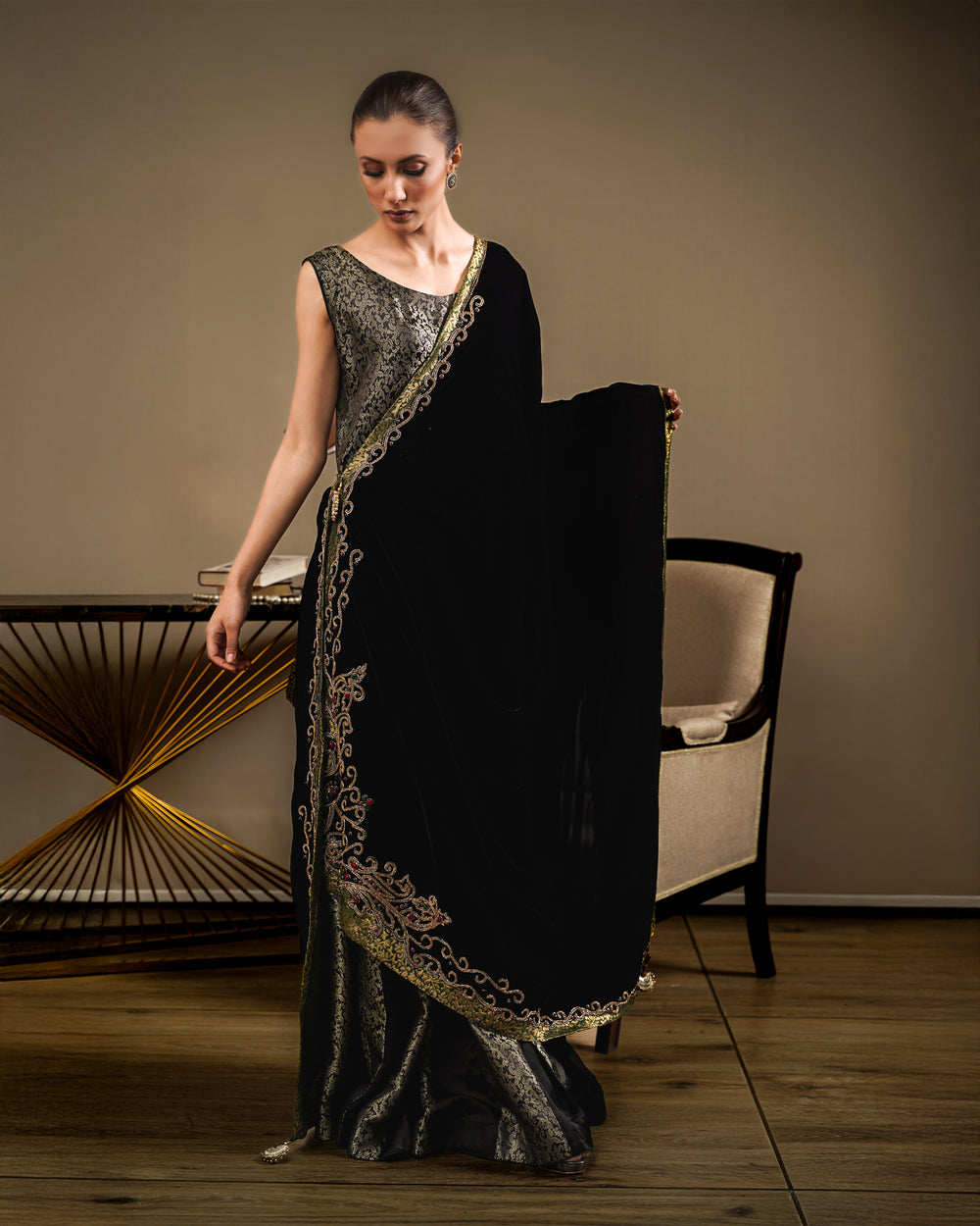 Black Jamawar Shirt