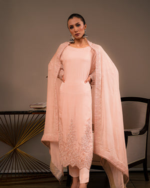 Blush Silk Pants