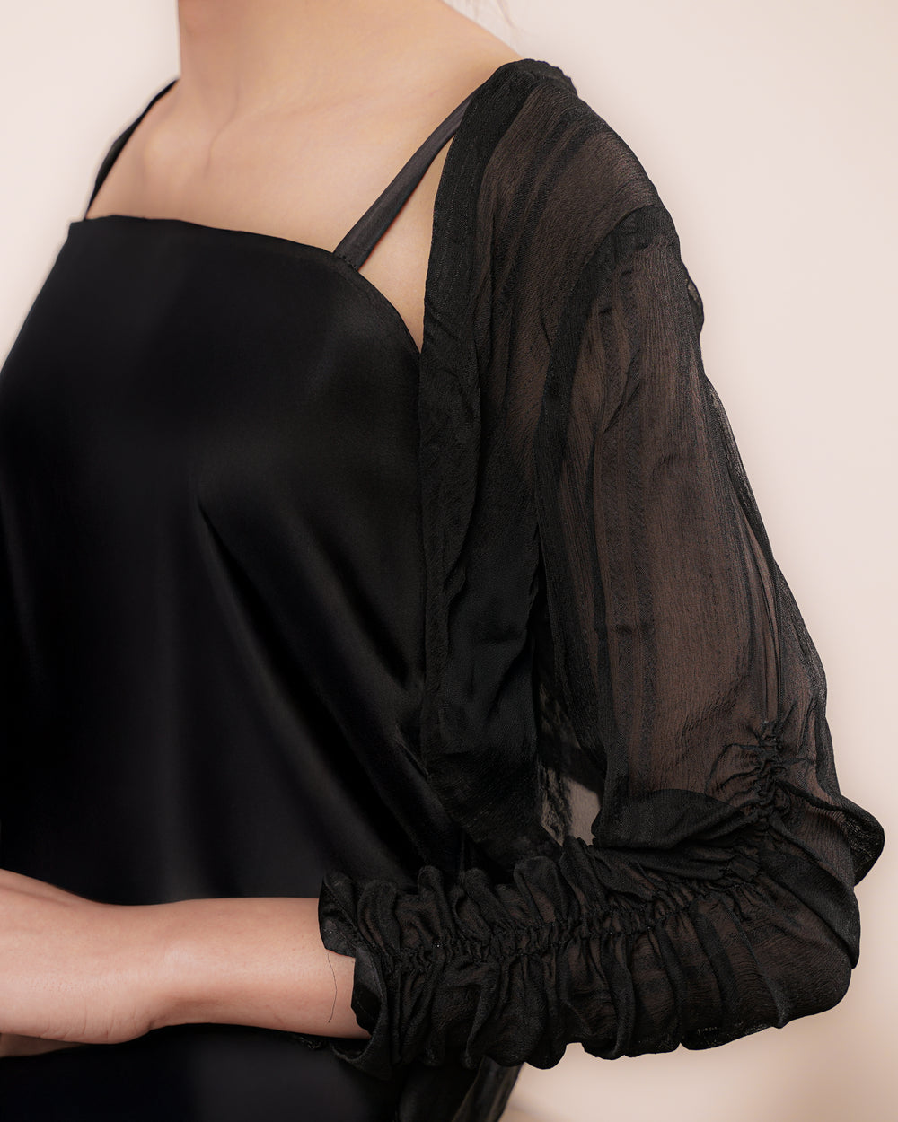 Gathered Sleeves Bolero