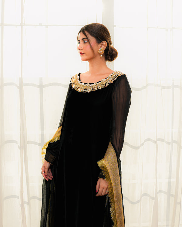 Chiffon Fringe Dupatta