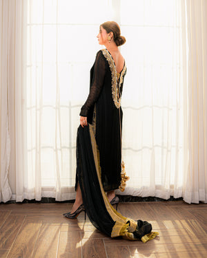 Chiffon Fringe Dupatta