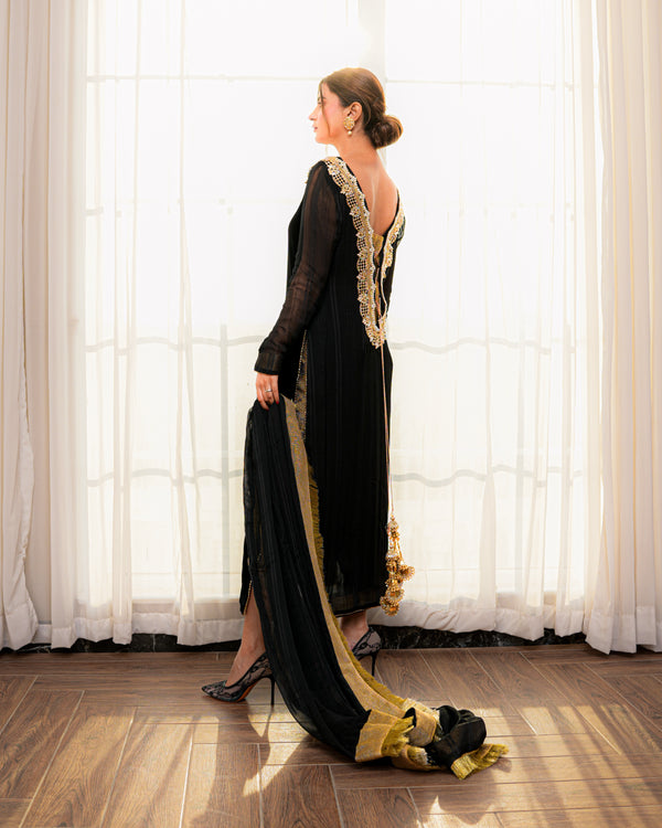 Chiffon Fringe Dupatta