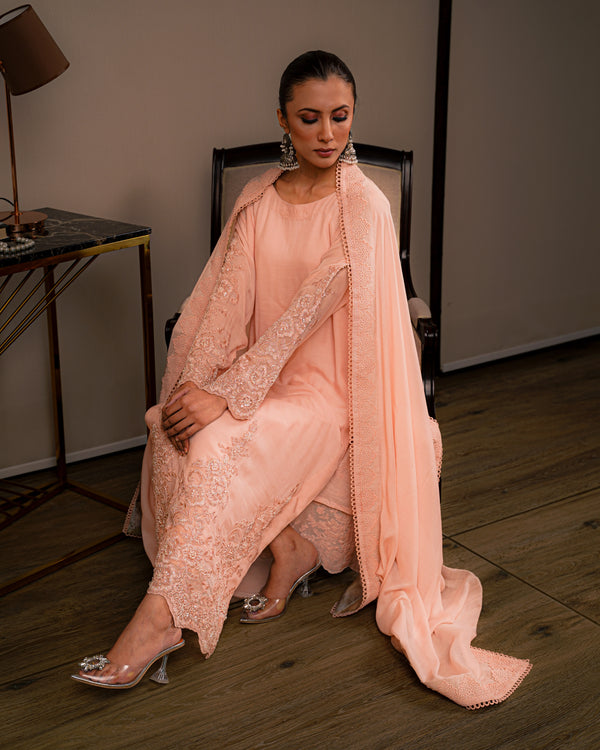 Blush Silk Pants