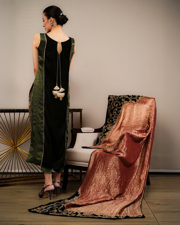 Green Cigarette Pants
