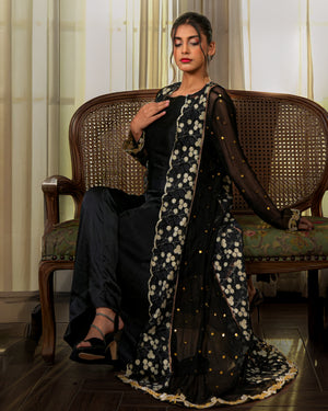 Black Silk Blouse