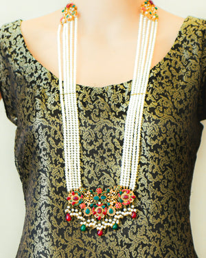 Black Jamawar Shirt for Women