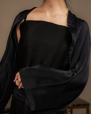 Black Silk Blouse