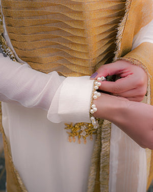 Chiffon Shirt with Masuri Neckline