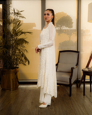 Flared Chiffon Gown