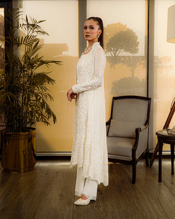Flared Chiffon Gown