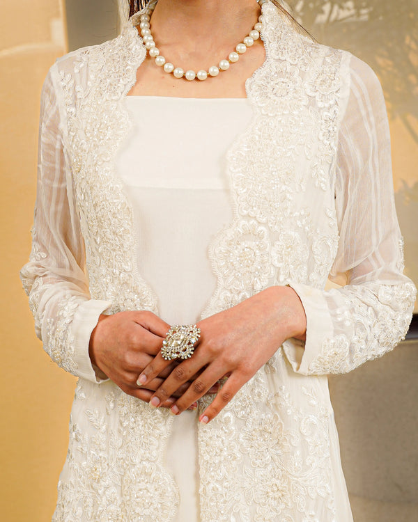 Flared Chiffon Gown
