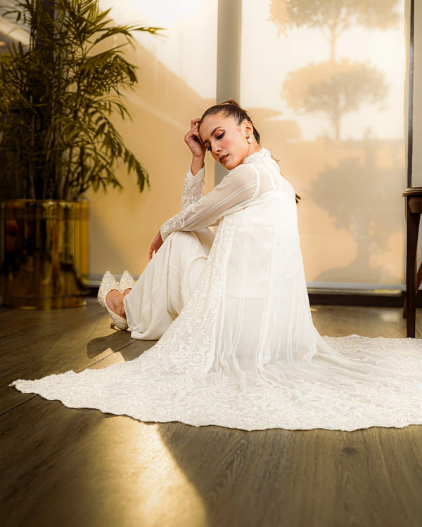 Flared Chiffon Gown