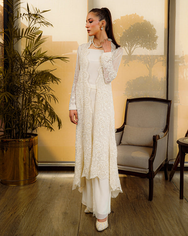 Flared Chiffon Gown