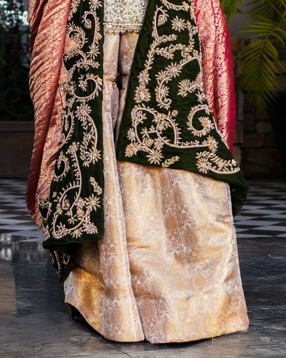 Gold Gharara Flared