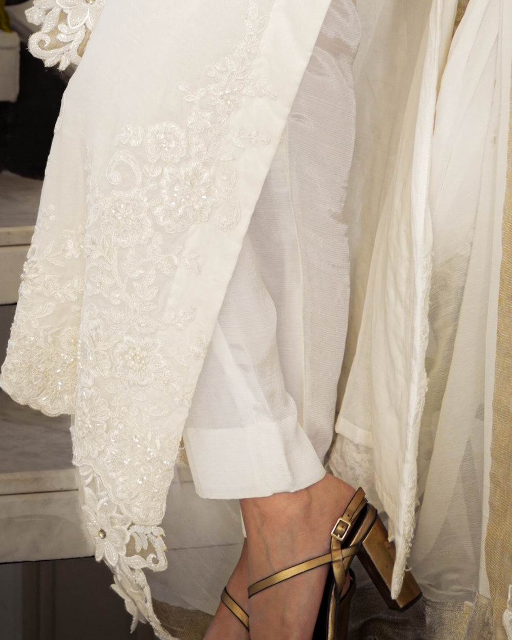 Raw Silk Pants