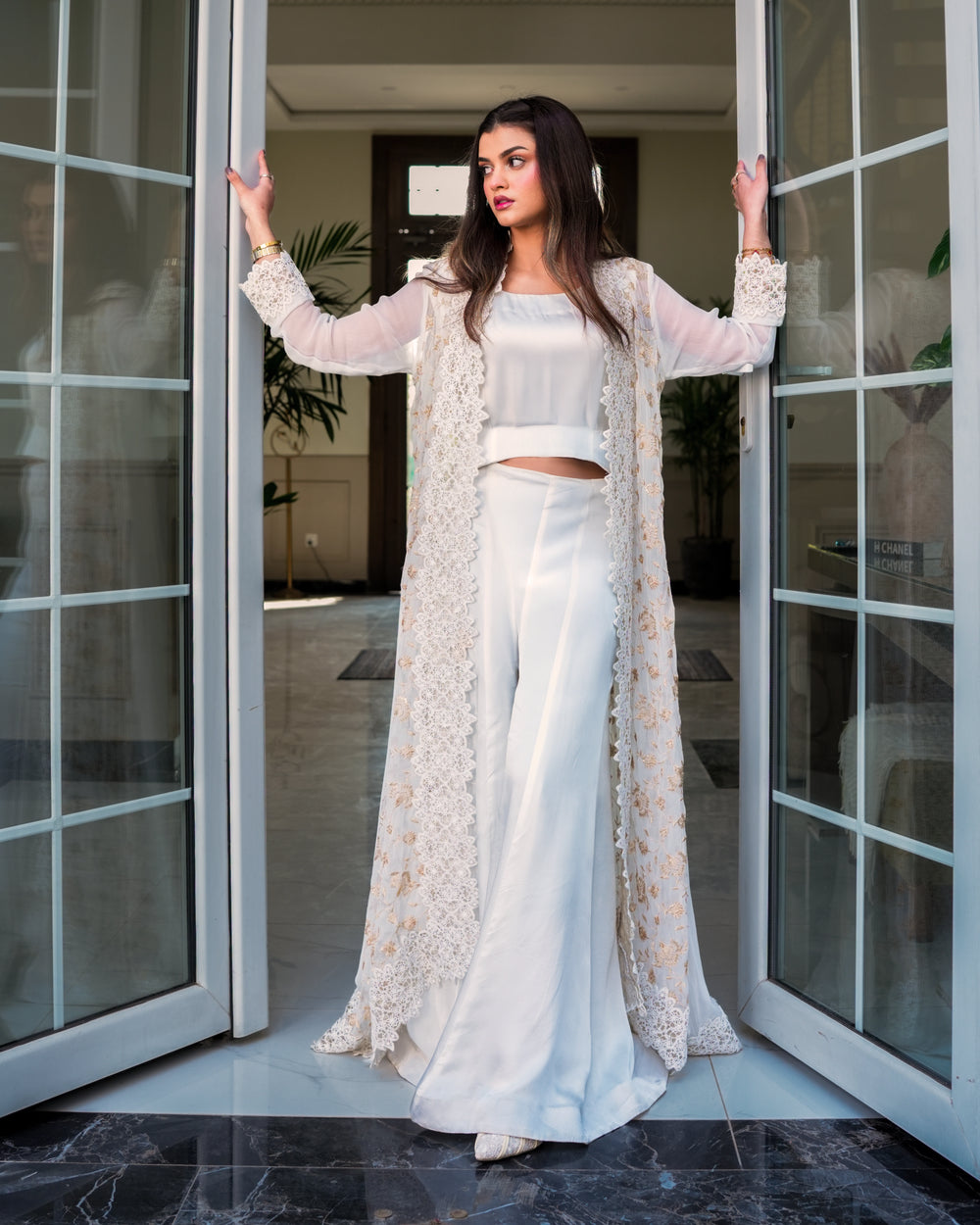 silk palazzo with lining