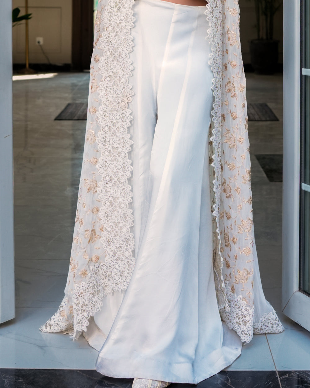 silk palazzo with lining