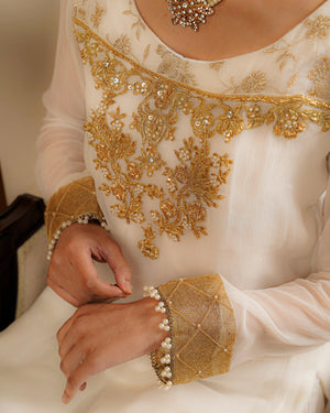 Yoke Long Chiffon Shirt