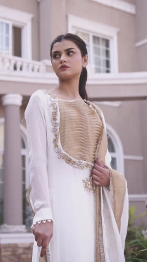 Fringe Chiffon Dupatta