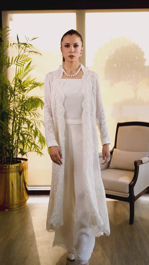 Flared Chiffon Gown